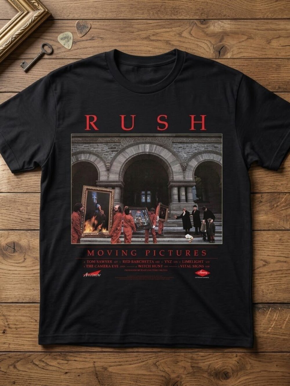 Rush Moving Pictures Vintage Classic Rock Album Graphic T-Shirt